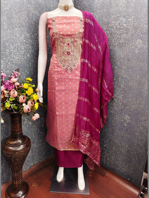 TAVAS Embroidered Unstitched Dress Material