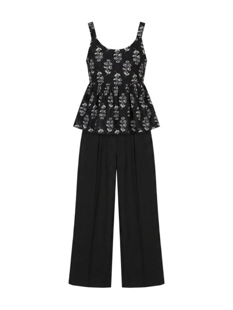 Moda Rapido Indie Florals Cotton Printed Top with Trousers - Image 4