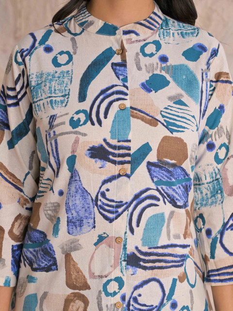 SAANWRI Women Printed Kurta - Image 6