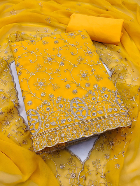 Dhaaga Ghar Embroidered Unstitched Dress Material