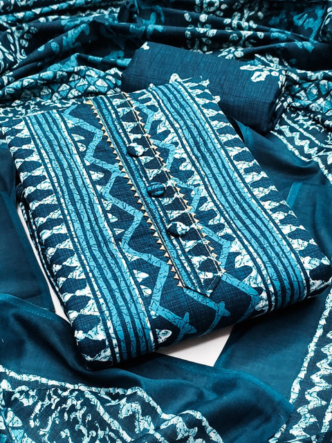 Dhaaga Ghar Printed Pure Cotton Unstitched Dress Material