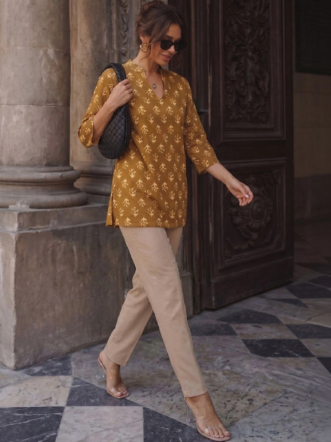 KALAMIR Women Ethnic Motifs Printed Indie Prints Kurta - Image 7