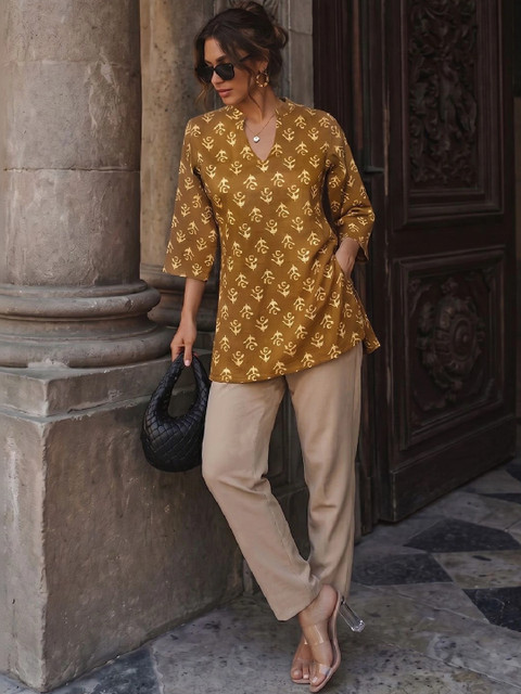KALAMIR Women Ethnic Motifs Printed Indie Prints Kurta