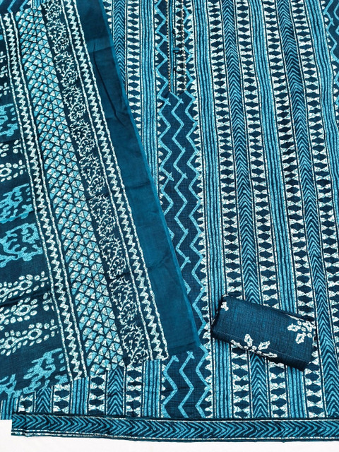 Dhaaga Ghar Printed Pure Cotton Unstitched Dress Material - Image 3