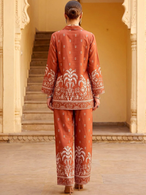 Laasika Printed Shirt with Trousers - Image 2