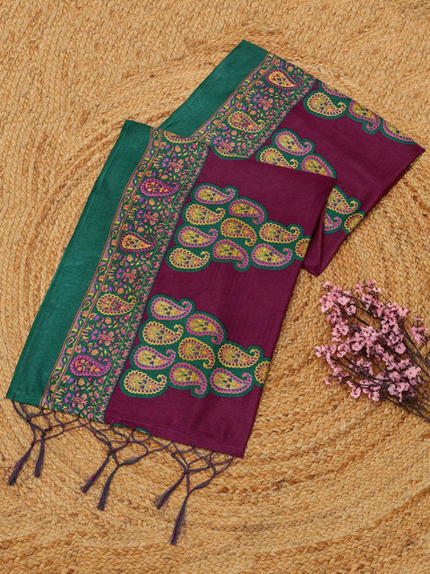 Soch Paisley Embroidered Dupatta with Thread Work