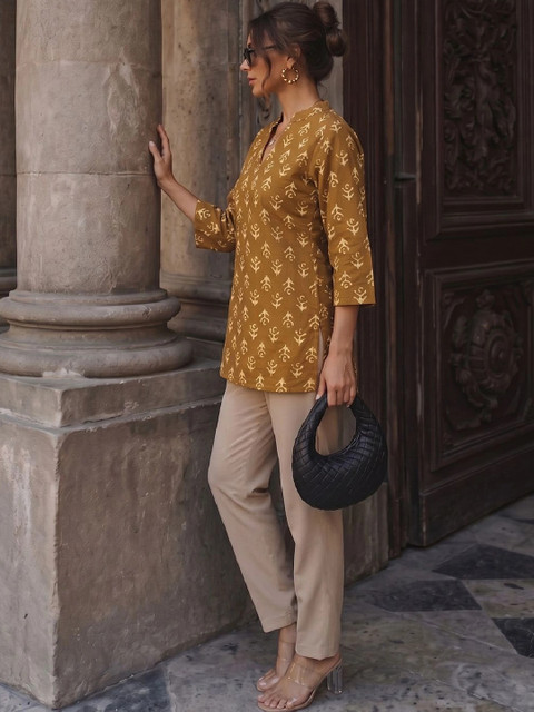 KALAMIR Women Ethnic Motifs Printed Indie Prints Kurta - Image 2