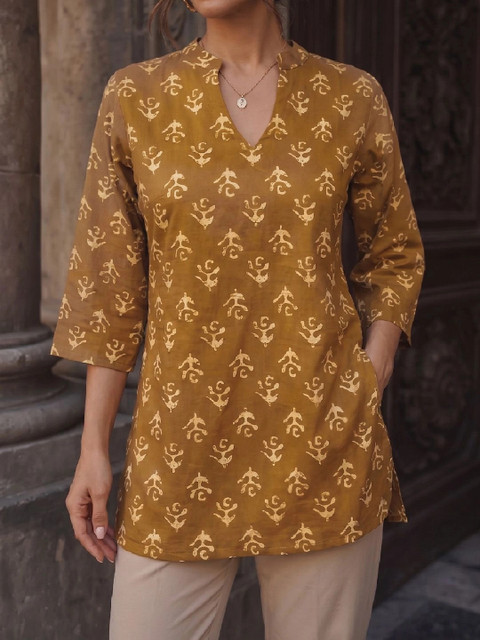 KALAMIR Women Ethnic Motifs Printed Indie Prints Kurta - Image 4
