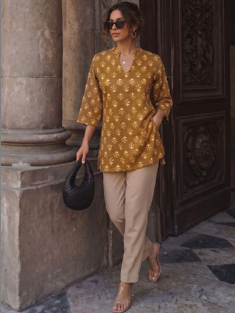 KALAMIR Women Ethnic Motifs Printed Indie Prints Kurta - Image 5