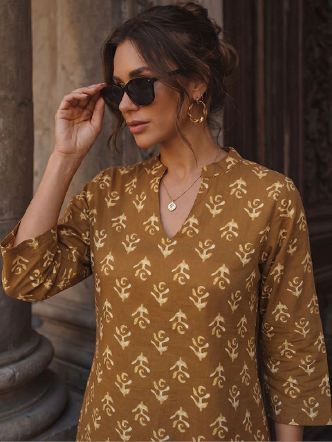 KALAMIR Women Ethnic Motifs Printed Indie Prints Kurta - Image 6