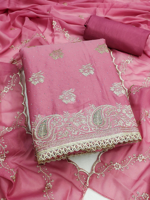 TAVAS Embroidered Unstitched Dress Material - Image 2