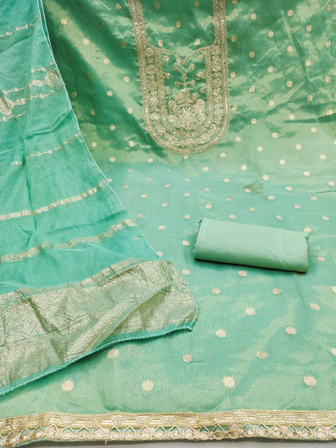 LeeliPeeri Designer Embroidered Unstitched Dress Material - Image 3