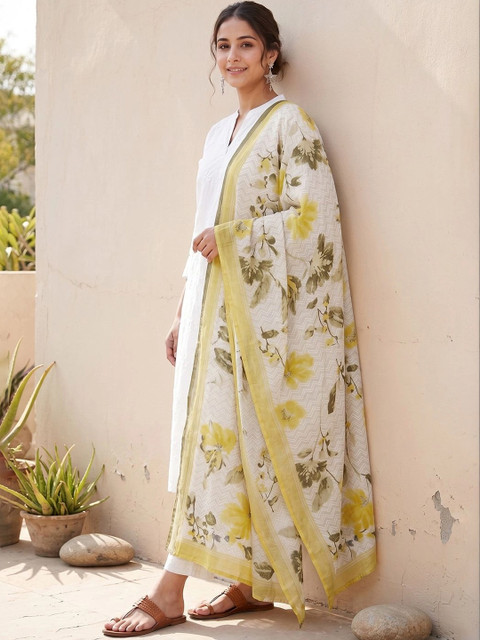 Melange by Lifestyle Printed Viscose Rayon Blend Dupatta