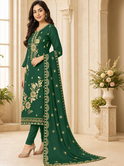 BHAIRAV TEX Embroidered Unstitched Dress Material - Image 2