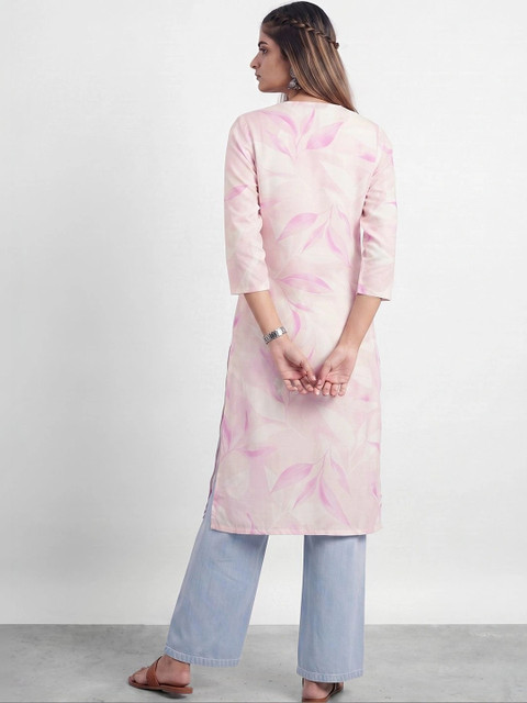 Melange by Lifestyle Women Floral Printed Pastels Kurta - Image 5