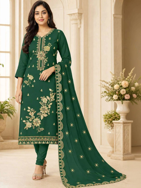 BHAIRAV TEX Embroidered Unstitched Dress Material