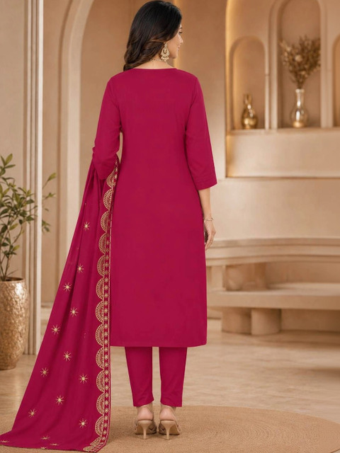 BHAIRAV TEX Embroidered Unstitched Dress Material - Image 3