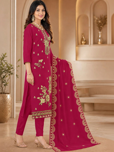 BHAIRAV TEX Embroidered Unstitched Dress Material - Image 2