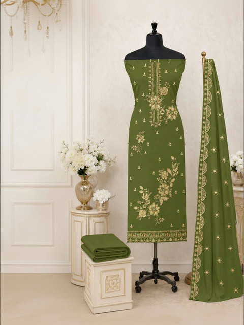 BHAIRAV TEX Embroidered Unstitched Dress Material - Image 4