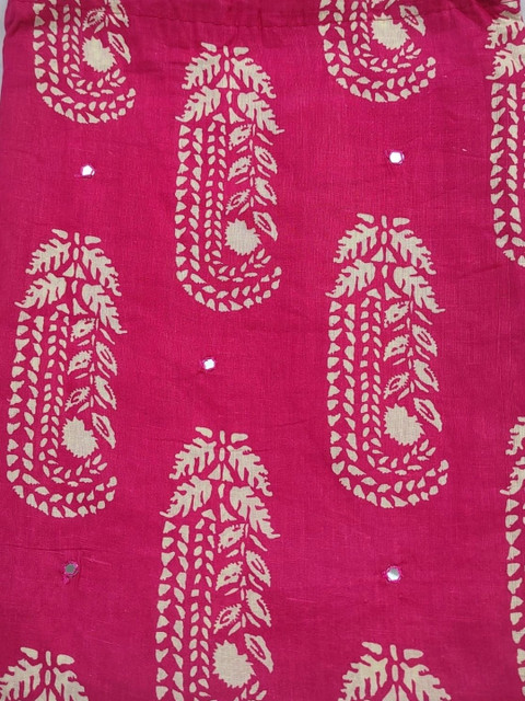 FAB JUNCTION Printed Pure Cotton Unstitched Dress Material - Image 3