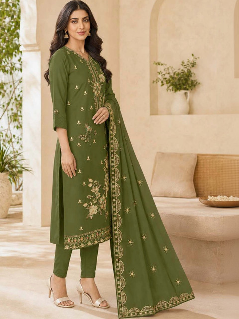 BHAIRAV TEX Embroidered Unstitched Dress Material - Image 2