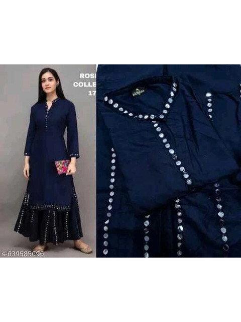 SHIV ENTERPRISE Women Embellished Mirror Work Kurta Set