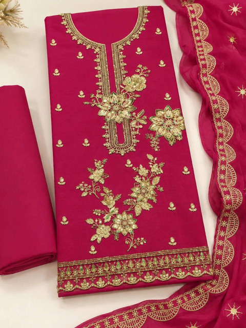 BHAIRAV TEX Embroidered Unstitched Dress Material - Image 5