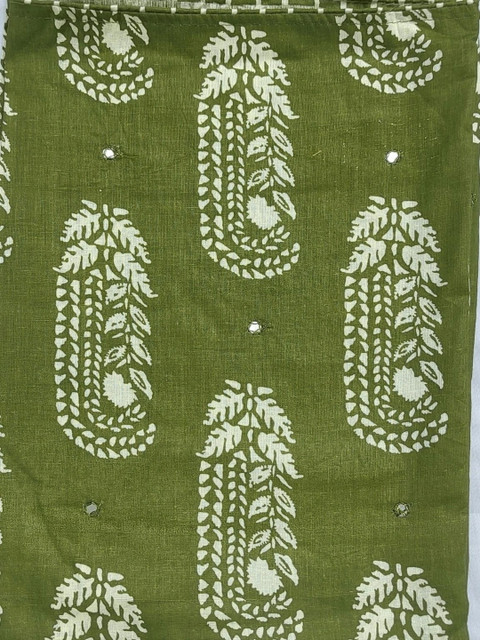 FAB JUNCTION Printed Pure Cotton Unstitched Dress Material - Image 3