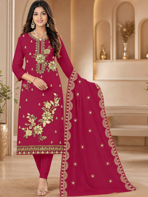 BHAIRAV TEX Embroidered Unstitched Dress Material
