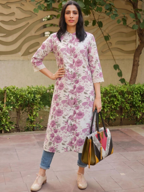 The Suitable Women Floral Printed Floral Kurta