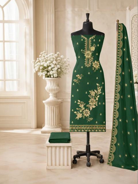 BHAIRAV TEX Embroidered Unstitched Dress Material - Image 4