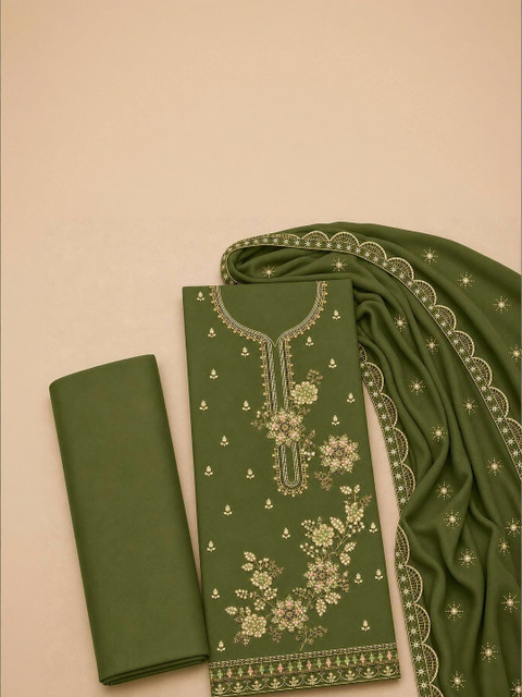 BHAIRAV TEX Embroidered Unstitched Dress Material - Image 5