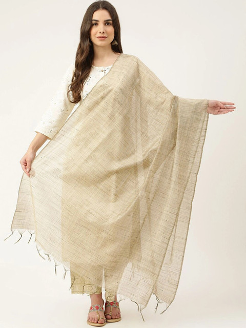 DECKEDUP Woven Design Dupatta