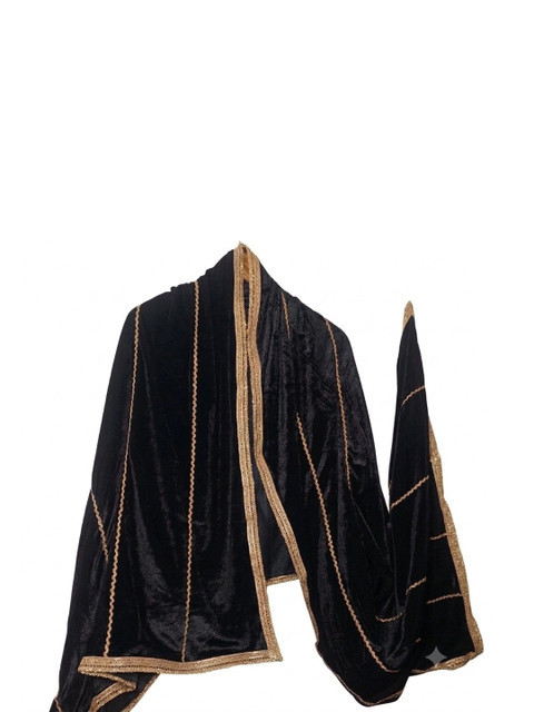 GLOBAL DRESS Velvet Dupatta with Zari - Image 4