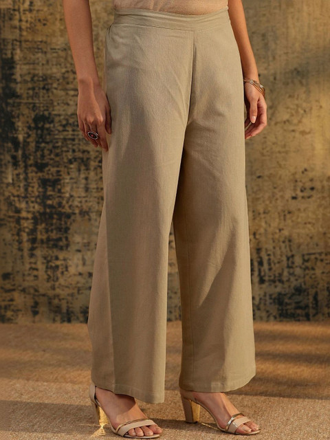 Libas Floral Embroidered Tunic with Trousers - Image 6