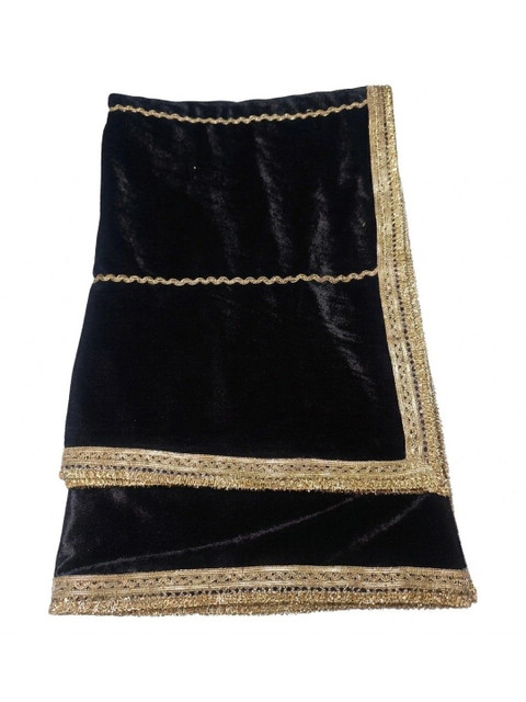 GLOBAL DRESS Velvet Dupatta with Zari - Image 3