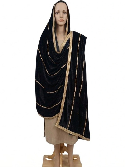 GLOBAL DRESS Velvet Dupatta with Zari - Image 2
