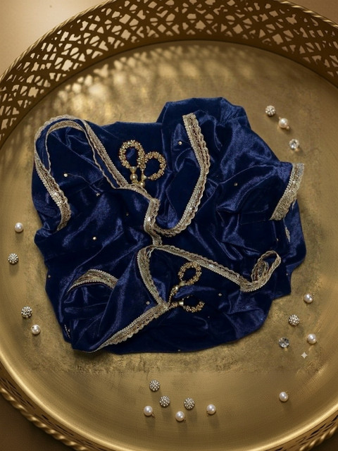 GLOBAL DRESS Velvet Dupatta with Sequinned