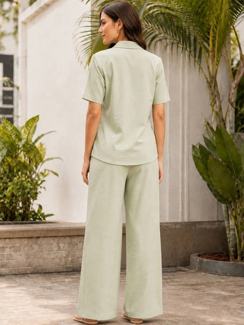 Kesudi Self Design Shirt with Palazzos - Image 4