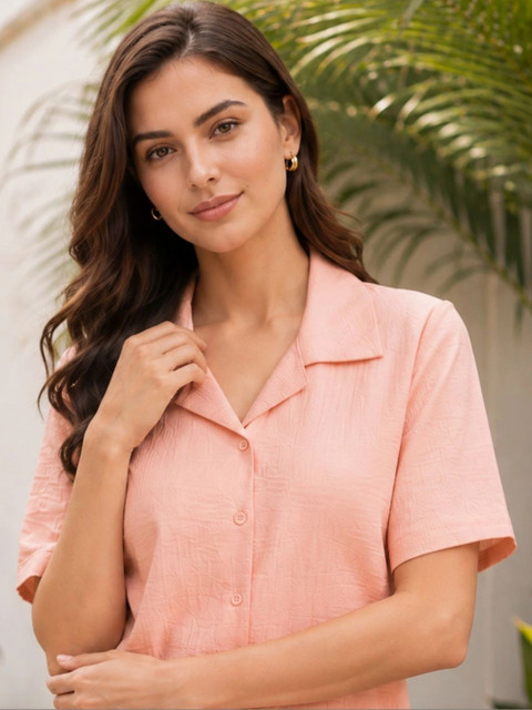 Moda Rapido Women Self Design Shirt with Palazzos - Image 3