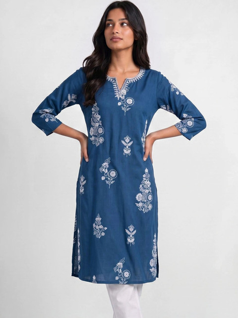 Melange by Lifestyle Women Embroidered Thread Work Kurta