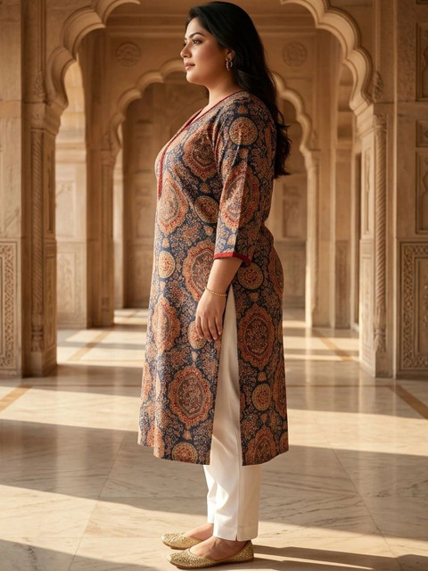 Sztori Women Ethnic Motifs Printed Indie Prints Kurta - Image 5
