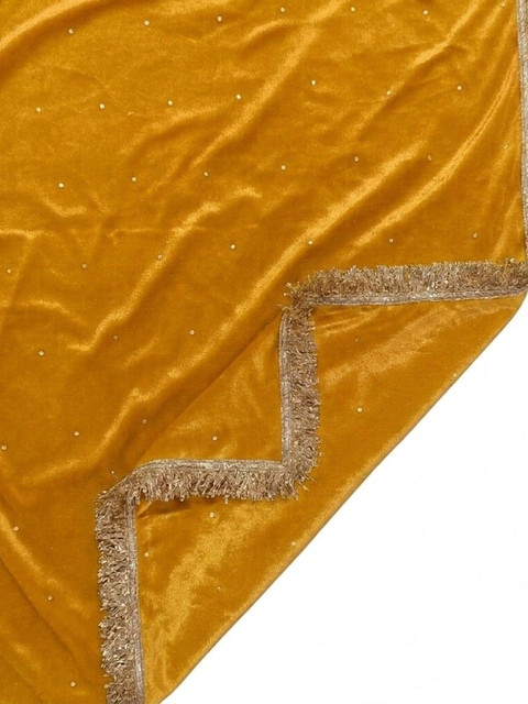 GLOBAL DRESS Velvet Dupatta with Sequinned - Image 4