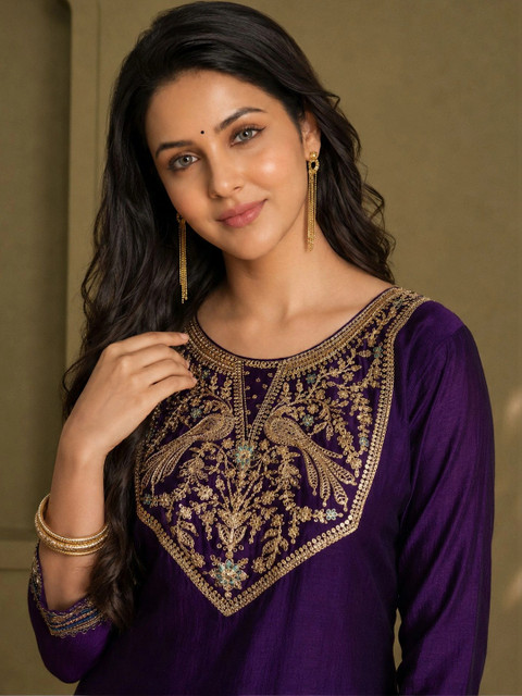 rarethread Women Ethnic Motifs Embroidered Kurta - Image 2