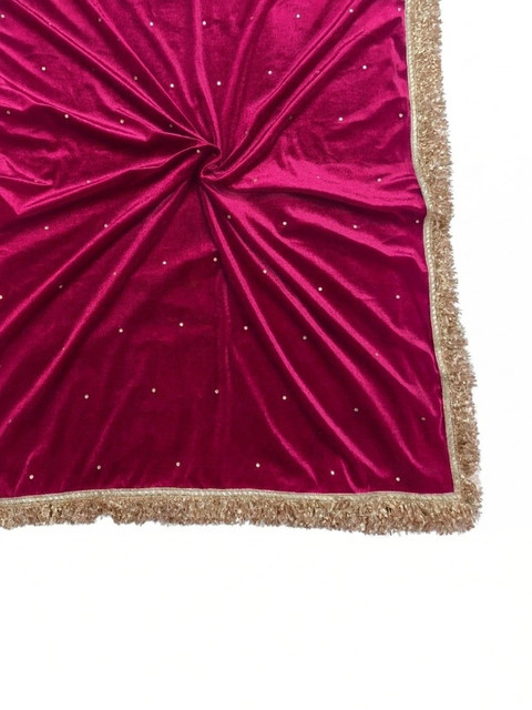 GLOBAL DRESS Velvet Dupatta with Sequinned - Image 4
