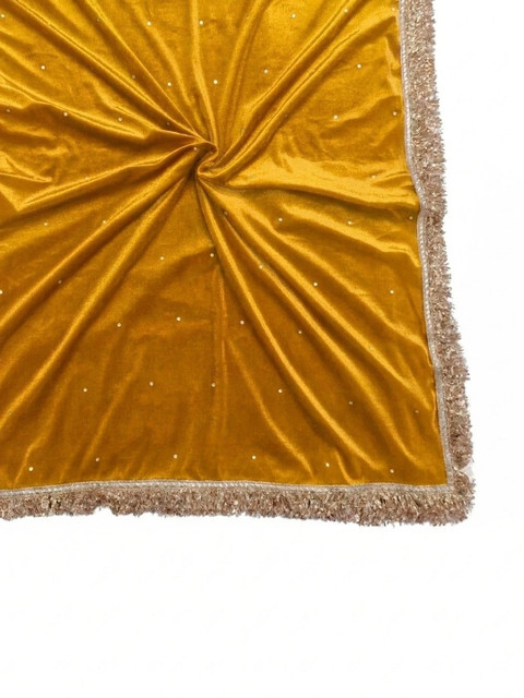 GLOBAL DRESS Velvet Dupatta with Sequinned - Image 5