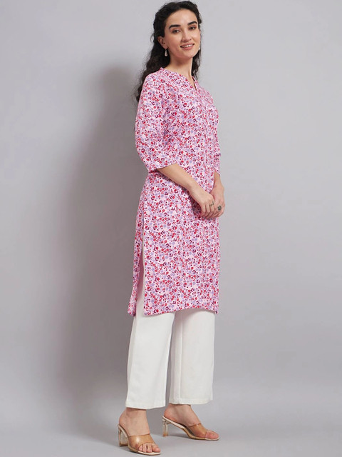 Sand Dunes Women Floral Printed Floral Kurta - Image 3