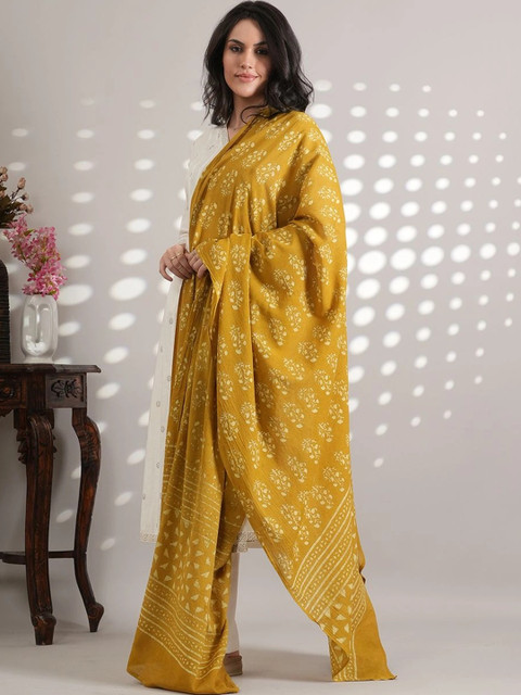 Style Shoes Printed Pure Cotton Block Print Dupatta - Image 2