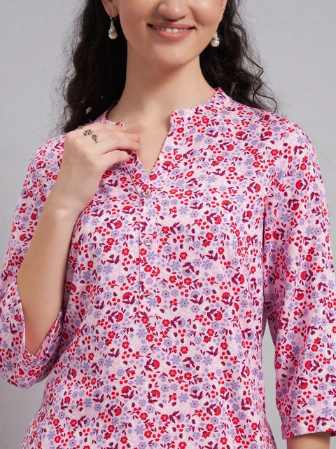 Sand Dunes Women Floral Printed Floral Kurta - Image 2