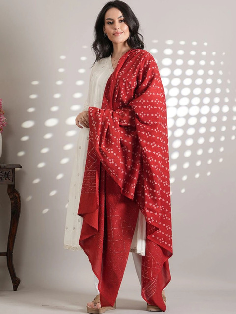 Style Shoes Ethnic Motifs Printed Pure Cotton Bandhani Dupatta - Image 2